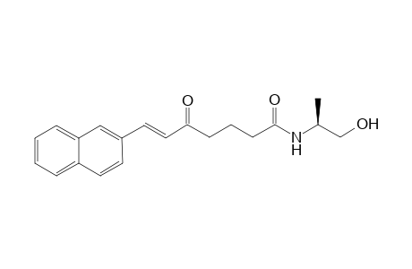 (E)-7-Naphthalen-2-yl-5-oxohept-6-enoic acid (2-hydroxy)-1(R)-methylethanolamide