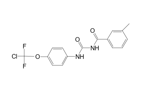 N-[[4-[chloranyl-bis(fluoranyl)methoxy]phenyl]carbamoyl]-3-methyl-benzamide