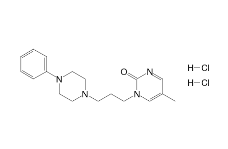 5-Methyl-2-oxo-1-[3'-(4"-phenyl-1"-piperazinyl)propyl]-1,2-dihydropyrimidine - dihydrochloride