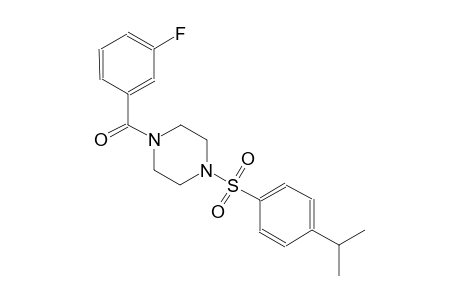 piperazine, 1-(3-fluorobenzoyl)-4-[[4-(1-methylethyl)phenyl]sulfonyl]-