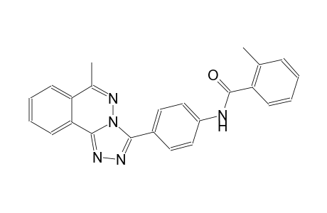 2-methyl-N-[4-(6-methyl[1,2,4]triazolo[3,4-a]phthalazin-3-yl)phenyl]benzamide