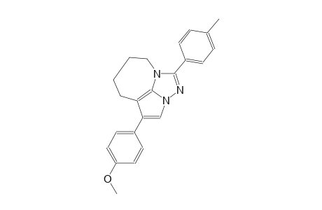 4-(4-methoxyphenyl)-1-(4-methylphenyl)-5,6,7,8-tetrahydro-2,2a,8a-triazacyclopenta[cd]azulene