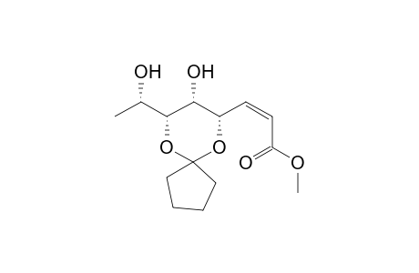 (Z)-Methyl 4,6-O-Cyclopentylidene-2,3,8-trideoxy-L,ido-oct-2-enonate