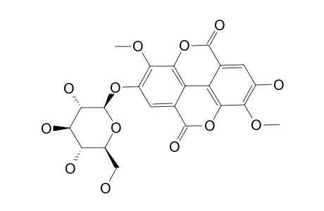 3,3'-DI-O-METHYLELLAGIC-ACID-4'-O-BETA-D-GLUCOPYRANOSIDE