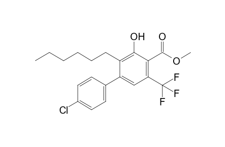 Methyl 4'-chloro-3-hydroxy-2-hexyl-5-(trifluoromethyl)biphenyl-4-carboxylate