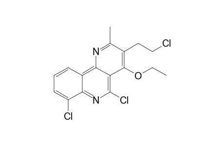 5,7-Dichloro-3-(2-chloroethyl)-4-ethoxy-2-methyl-benzo[h][1,6]naphthyridine