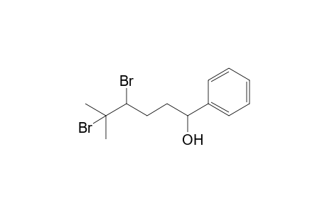 4,5-Dibromo-5-methyl-1-phenylhexan-1-ol