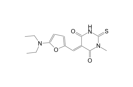 (5E)-5-{[5-(diethylamino)-2-furyl]methylene}-1-methyl-2-thioxodihydro-4,6(1H,5H)-pyrimidinedione
