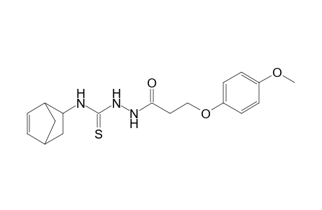 1-[3-(p-methoxyphenoxy)propionyl]-4-(5-norbornen-2-yl)-3-thiosemicarbazide