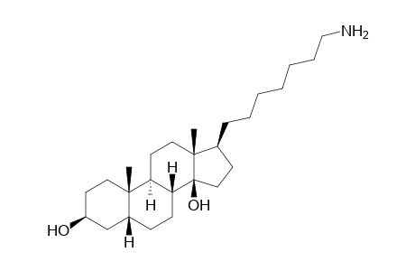 (3S,5R,8R,9S,10S,13R,14S,17S)-17-(7-aminoheptyl)-10,13-dimethyl-1,2,3,4,5,6,7,8,9,11,12,15,16,17-tetradecahydrocyclopenta[a]phenanthrene-3,14-diol