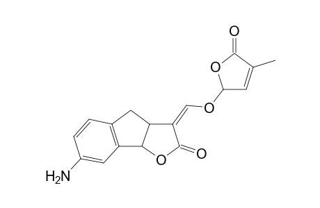 7-Amino-3-(4-methyl-5-oxo-2,5-dihydrofuran-2-yloxymethylene)-3,3a,4,8b-tetrahydroindeno[1,2-b]furan-2-one