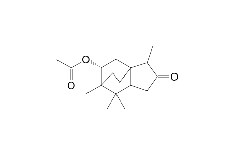 (8R)-2,6,6,7-tetramethyl-3-oxotricyclo[5.2.2.0(1,5)]undec-8-yl acetate