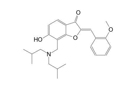 3(2H)-benzofuranone, 7-[[bis(2-methylpropyl)amino]methyl]-6-hydroxy-2-[(2-methoxyphenyl)methylene]-, (2Z)-