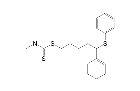 5-Cyclohexenyl-5-(phenylsulfanyl)pentyl N,N-dimethyldithiocarbamate