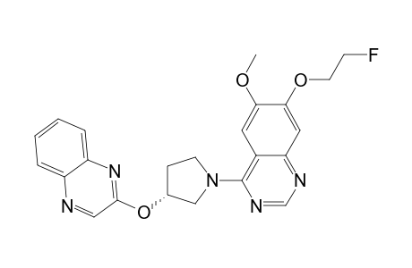 (R)-7-(2-Fluoroethoxy)-6-methoxy-4-(3-(quinoxaline-2-yloxy)-pyrrolidine-1-yl)-quinazoline