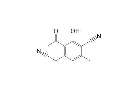 Benzeneacetonitrile, ar-acetyl-ar-cyano-ar-hydroxy-ar-methyl-