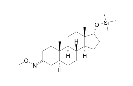Trimethylsilyl ether of 17.alpha.-hydroxy-5.alpha.-androstan-3-one-3-methoxime