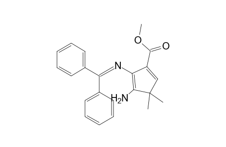 Methyl 4-amino-5-(benzhydrylideneamino)-3,3-dimethylcyclopenta-1,4-dienecarboxylate