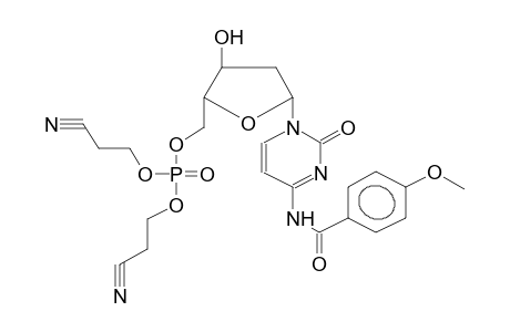 N-ANISOYLDEOXYCYTIDINE-5'-BIS(CYANOETHYL)PHOSPHATE
