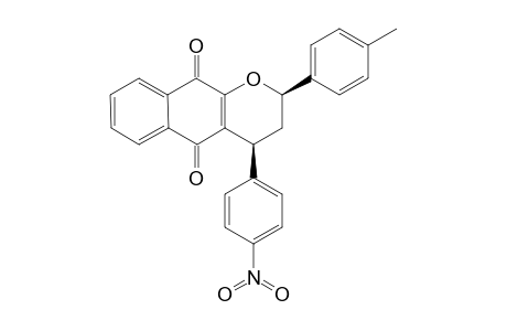 4-(4-NITROPHENYL)-2-(PARA-TOLYL)-3,4-DIHYDRO-2H-BENZO-[G]-CHROMENE-5,10-DIONE;SYN-ISOMER