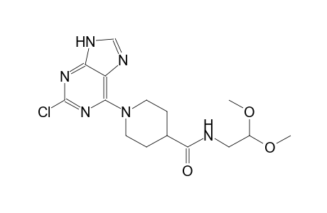 4-piperidinecarboxamide, 1-(2-chloro-9H-purin-6-yl)-N-(2,2-dimethoxyethyl)-