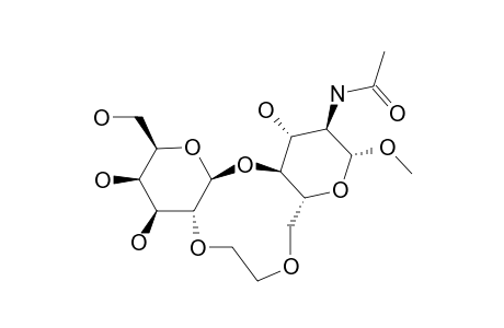 METHYL-2-ACETAMIDO-2-DEOXY-4-O-(BETA-D-GALACTOPYRANOSYL)-2',6-DI-O-(ETHANE-1,2-DIYL)-BETA-D-GLUCOPYRANOSIDE