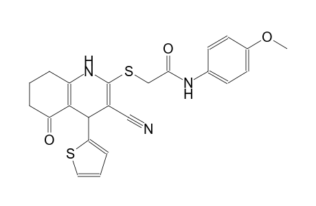 acetamide, 2-[[3-cyano-1,4,5,6,7,8-hexahydro-5-oxo-4-(2-thienyl)-2-quinolinyl]thio]-N-(4-methoxyphenyl)-