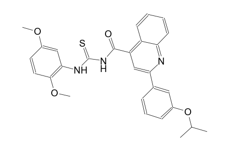 N-(2,5-dimethoxyphenyl)-N'-{[2-(3-isopropoxyphenyl)-4-quinolinyl]carbonyl}thiourea