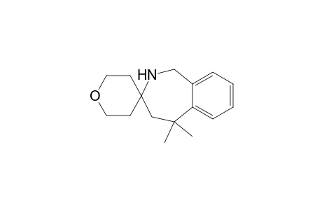 5,5-Dimethyl-1,2,2',3',4,5,5',6'-octahydrospiro[2-benzazepine-3,4'-pyran]