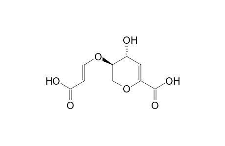 (3R,4R)-4-Hydroxy-3-[1-(carboxyethenyl)oxy]-3,4-dihydro-2H-pyran-6-carboxylic acid