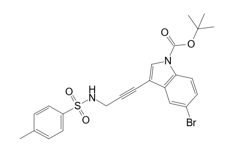 5-Bromo-3-[3-(tosylamino)prop-1-ynyl]indole-1-carboxylic acid tert-butyl ester