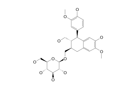 (+)-ISOLARISIRESINOL-2A-O-BETA-D-GLUCOPYRANOSIDE