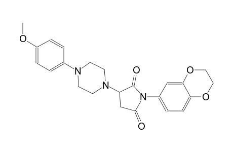 1-(2,3-dihydro-1,4-benzodioxin-6-yl)-3-[4-(4-methoxyphenyl)-1-piperazinyl]-2,5-pyrrolidinedione