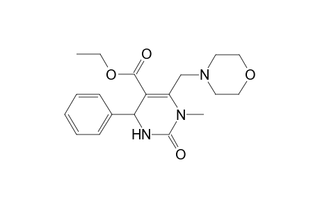 Ethyl 1-methyl-6-(4-morpholinylmethyl)-2-oxo-4-phenyl-1,2,3,4-tetrahydro-5-pyrimidinecarboxylate