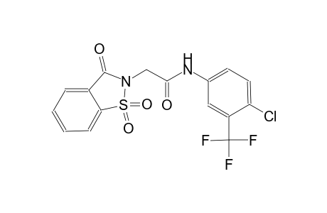 N-[4-chloro-3-(trifluoromethyl)phenyl]-2-(1,1-dioxido-3-oxo-1,2-benzisothiazol-2(3H)-yl)acetamide