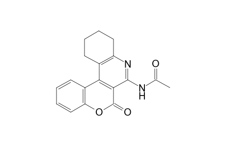 N-(6-Oxo-9,10,11,12-tetrahydro-6H-chromeno[3,4-c]quinolin-7-yl)acetamide