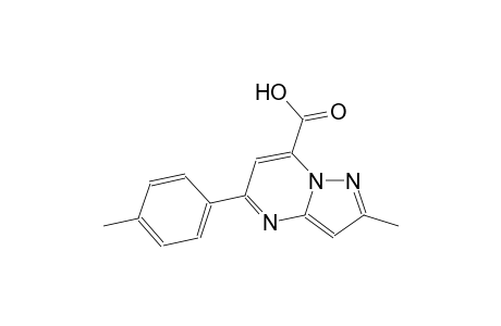pyrazolo[1,5-a]pyrimidine-7-carboxylic acid, 2-methyl-5-(4-methylphenyl)-