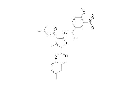 isopropyl 5-[(2,4-dimethylanilino)carbonyl]-2-[(4-methoxy-3-nitrobenzoyl)amino]-4-methyl-3-thiophenecarboxylate