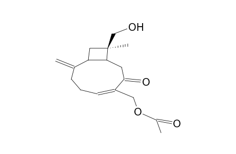 (1S,9R,11S)-12-HYDROXY-14-ACETOXYCAYOPHYLLA-2(15),5Z-DIEN-7-ONE