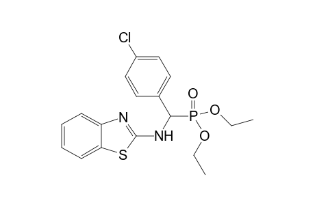 Diethyl (4-chlorophenyl)(benzo[d]thiazol-2-ylamino)methyl Phosphonate