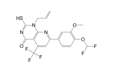 pyrido[2,3-d]pyrimidin-4(1H)-one, 7-[4-(difluoromethoxy)-3-methoxyphenyl]-2-mercapto-1-(2-propenyl)-5-(trifluoromethyl)-