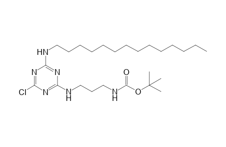 [3-(4-chloro-6-tetradecylamino-[1,3,5]triazin-2-ylamino)-propyl]-carbamic acid tert-butyl ester