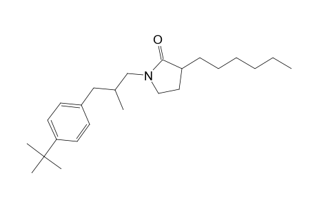2-Pyrrolidinone, 1-[3-[4-(1,1-dimethylethyl)phenyl]-2-methylpropyl]-3-hexyl-