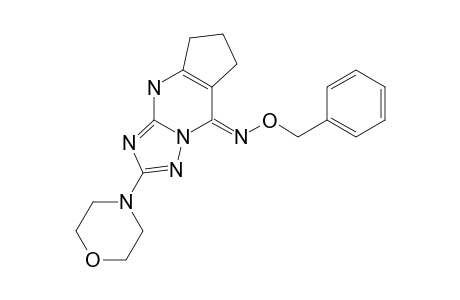 (E)-5-BENZYLOXIMINO-2-MORPHOLINO-6,7,8,9-TETRAHYDRO-CYCLOPENTA-[1,2-D]-[1,2,4]-TRIAZOLO-[1,5-A]-PYRIMIDINE