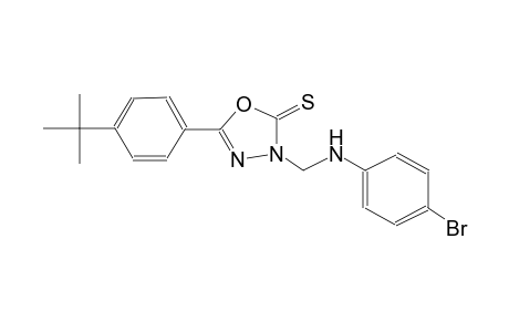 3-[(4-bromoanilino)methyl]-5-(4-tert-butylphenyl)-1,3,4-oxadiazole-2(3H)-thione