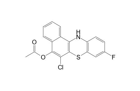 6-chloro-9-fluoro-12H-benzo[a]phenothiazin-5-ol, acetate(ester)