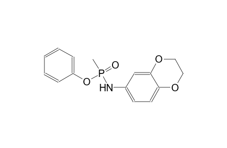 phenyl N-(2,3-dihydro-1,4-benzodioxin-6-yl)-P-methylphosphonamidoate
