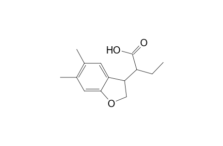 3-Benzofuranacetic acid, 2,3-dihydro-5,6-dimethyl-, ethyl ester