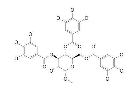 METHYL-3,4,6-TRI-O-GALLOYL-ALPHA-D-GLUCOPYRANOSIDE
