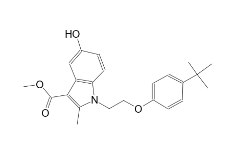1H-indole-3-carboxylic acid, 1-[2-[4-(1,1-dimethylethyl)phenoxy]ethyl]-5-hydroxy-2-methyl-, methyl ester